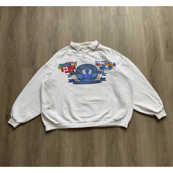 Rare Vintage 90s Minolta Original Goods Camera Photography Sweater Canada Promo - Picture 1 of 16